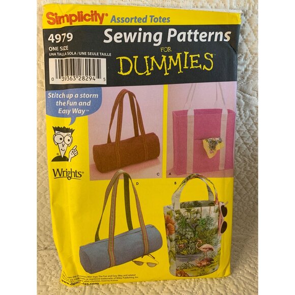 Simplicity Misses Handbag Totes Sewing Pattern 4979 - uncut - Picture 6 of 10